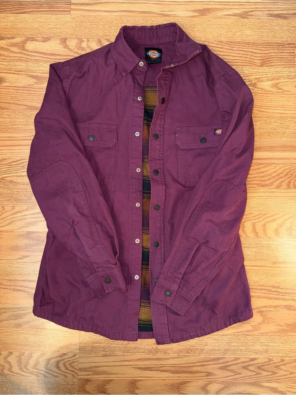 Dickies Men's Plum Shirt Jacket in Deep Plum